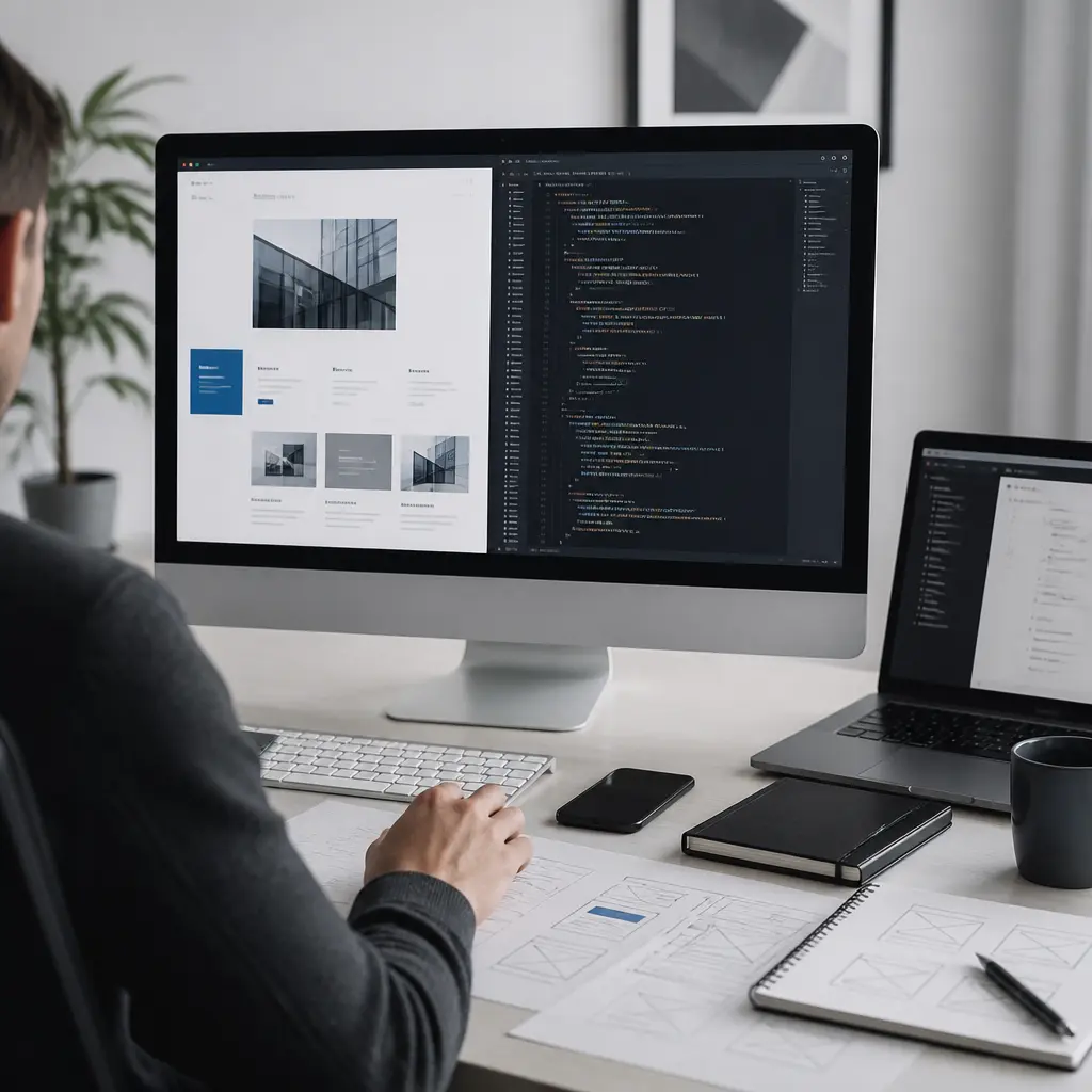 Professional website development workflow for a Glasgow business website