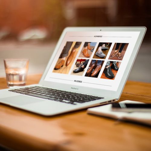 laptop on table